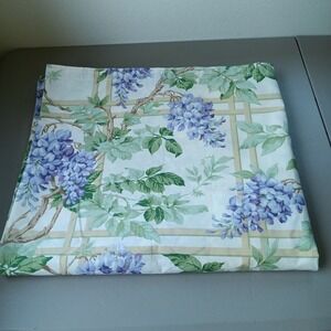 LIZ at HOME Shower Curtain Fabric NOS Wisteria Purple Floral Vintage Cottagecore